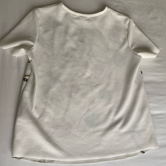 Zara Basic Top. Holiday theme. Size M - Picture 3 of 8